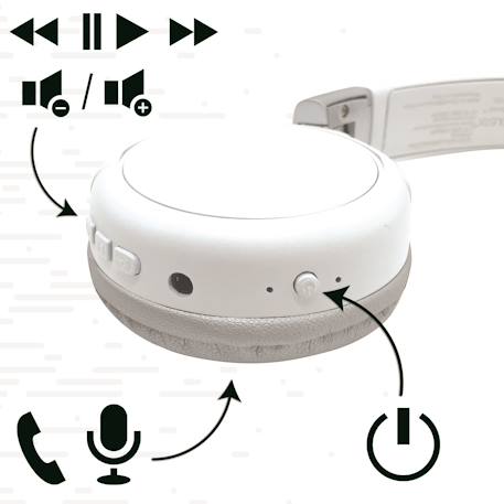 Casque 2 en 1 acoustix bluetooth et filaire MULTICOLORE 3 - vertbaudet enfant 