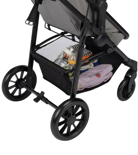 Poussette 3 en 1 i-size avec assise convertible en nacelle et cosi, haze Gris mineral 5 - vertbaudet enfant 