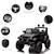 Voiture 4x4 électrique enfant 2 moteurs 35 w 5 km/h max. Télécommande effets lumineux sonores Noir 6 - vertbaudet enfant 