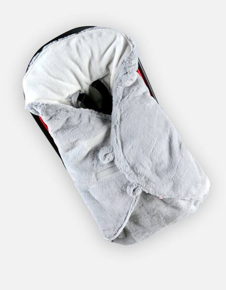 Couverture promenade ultra douce Gris 2 - vertbaudet enfant 