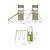 Aire de jeux xxl double tours laurier bois fsc® Marron - bleu - vert 3 - vertbaudet enfant 