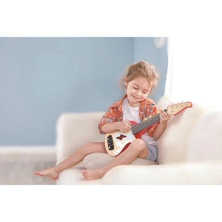 Ukulélé électrique apprentissage interactif Rouge 2 - vertbaudet enfant 