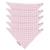 Lot de 5 bavoirs bandana coton bio* lovely emilie Rose 1 - vertbaudet enfant 
