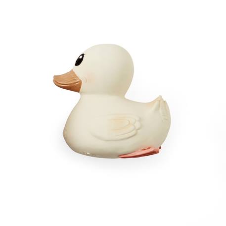 Canard en caoutchouc naturel mini kawan choco latte Blanc 2 - vertbaudet enfant 