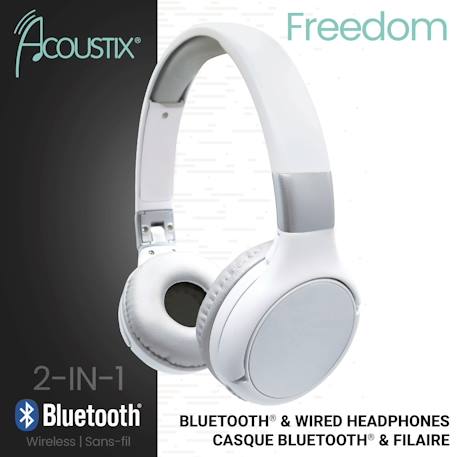 Casque 2 en 1 acoustix bluetooth et filaire MULTICOLORE 1 - vertbaudet enfant 