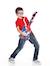 Guitare électronique lumineuse avec lunettes et micro spider-man Bleu 2 - vertbaudet enfant 