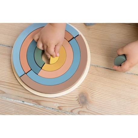 Puzzle arc-en-ciel Rouge 3 - vertbaudet enfant 