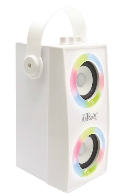 Enceinte bluetooth portable avec micro et effets lumineux iparty Blanc 5 - vertbaudet enfant 