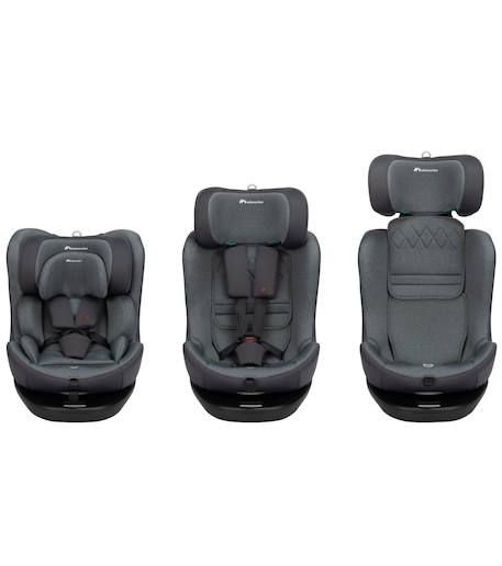Siège auto pivotant, i-size et isofix evolvefix Graphite teinté 3 - vertbaudet enfant 