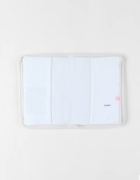 Protège carnet de santé en mousseline Ecru tropical 2 - vertbaudet enfant 