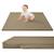 Tapis enfant à mémoire de forme cuir vegan padded Cream+Sand 9 - vertbaudet enfant 