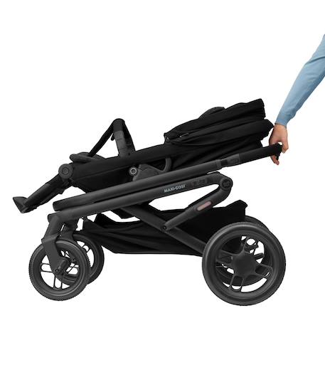 Poussette tout-terrain avec nacelle bébé lila xp+ Graphite essentiel+Noir essentiel 11 - vertbaudet enfant 