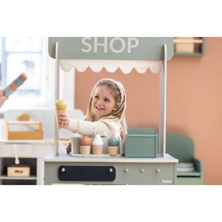Set de glaces en bois Beige 2 - vertbaudet enfant 