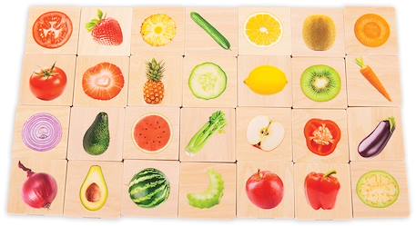 Memory fruits et légumes Multi-coloured 3 - vertbaudet enfant 