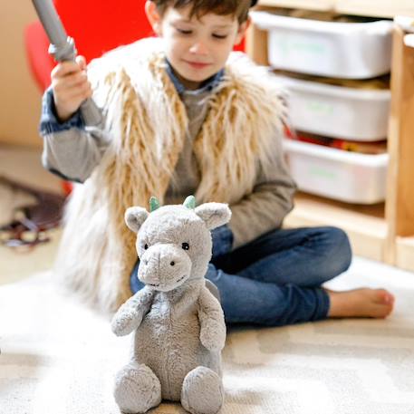 Peluche bouillotte dragon Vert 3 - vertbaudet enfant 
