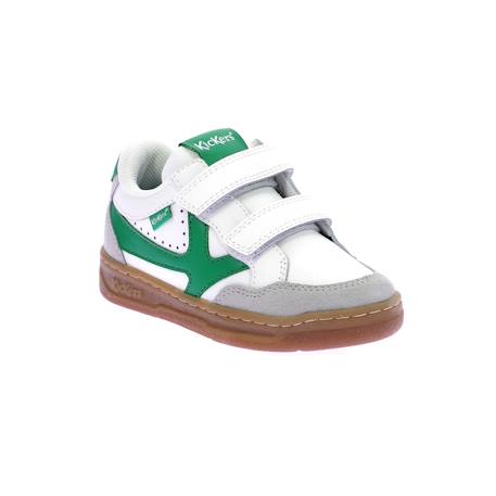 Baskets basses enfant kick kagal Blanc vert 1 - vertbaudet enfant 