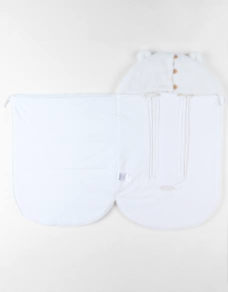 Nid d'ange jersey et sherpa Blanc 5 - vertbaudet enfant 