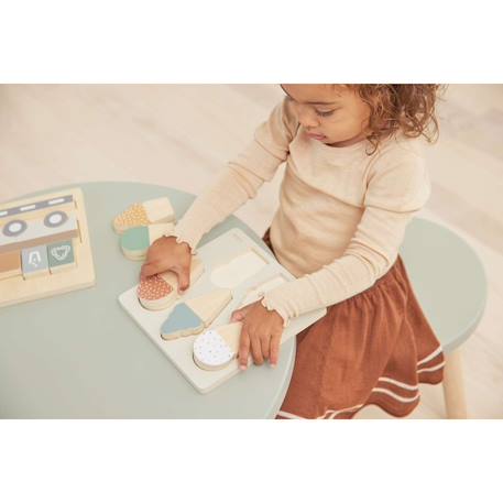 Puzzle glace en bois Beige 2 - vertbaudet enfant 