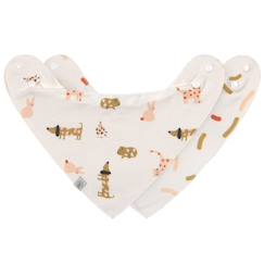 Puériculture-Lot de 2 bavoirs bandanas