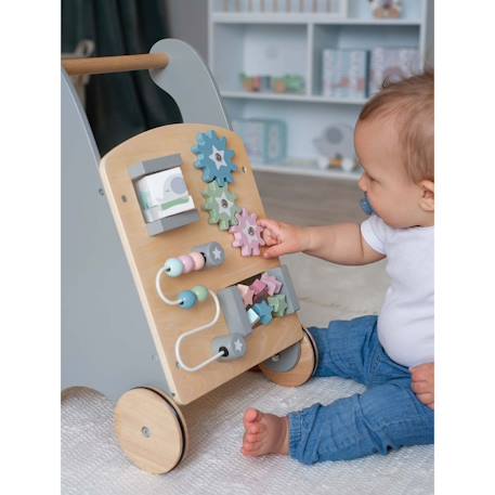 Chariot d'activité Beige, rose, gris+Gris 9 - vertbaudet enfant 