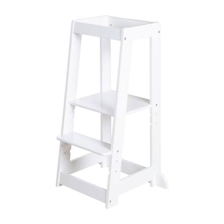 Tour d'apprentissage évolutive en bambou fsc® Anthracite+Blanc+Blanc - naturel+Naturel 6 - vertbaudet enfant 