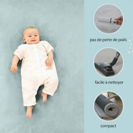 Tapis enfant à mémoire de forme cloud Beige+Bleu ciel+Gris+Mocha+Vert bleuté 25 - vertbaudet enfant 