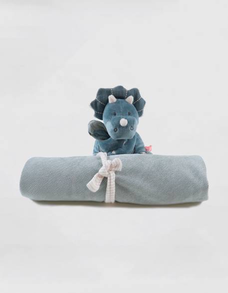Doudou-couverture nomade 50x50cm - ops Bleu 1 - vertbaudet enfant 