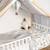 Ciel de lit cabane toile en gaze de coton jeanne 420 x 130 cm Beige+Blanc+Bleu+Camel+Écru+Gris clair+Marron+Rose+Terracotta+Vert de gris 18 - vertbaudet enfant 