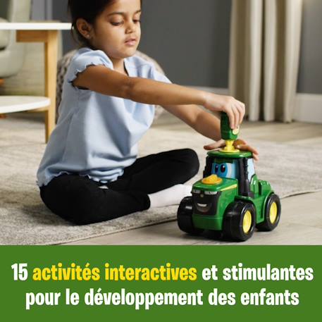Johnny tracteur key & go -  interactif dès 18 mois Vert 6 - vertbaudet enfant 