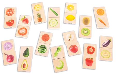Memory fruits et légumes Multi-coloured 1 - vertbaudet enfant 