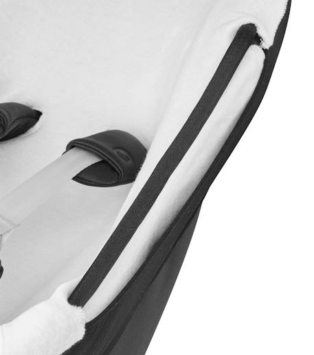 Housse d'été pour siège auto bébé coral Blanc naturel 2 - vertbaudet enfant 
