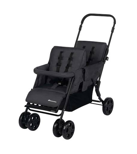Poussette double pour enfants d'âges rapprochés teamy Graphite minéral 3 - vertbaudet enfant 