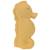 Jouet de bain en caoutchouc naturel hippocampe Jaune 1 - vertbaudet enfant 
