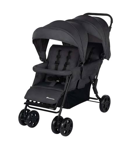 Poussette double pour enfants d'âges rapprochés teamy Graphite minéral 1 - vertbaudet enfant 