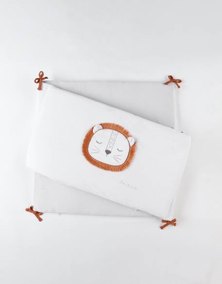 Tour de lit babou & kendi en veloudoux Blanc 1 - vertbaudet enfant 