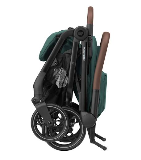 Poussette naissance ultra-compacte soho Graphite essentiel+Gris select+Truffe twillic+Vert essentiel 24 - vertbaudet enfant 