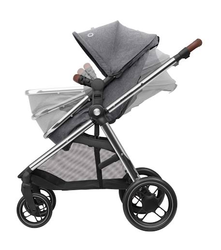 Poussette 2 en 1 avec nacelle intégrée zelia 3 luxe Gris twillic 6 - vertbaudet enfant 