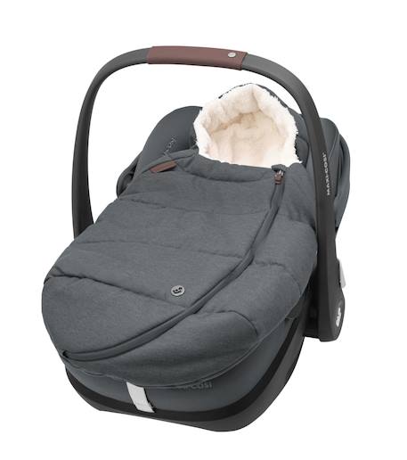 Chancelière bébé pour siège auto Graphite twillic+Noir twillic 3 - vertbaudet enfant 