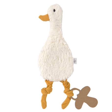 Doudou plat oie Blanc 2 - vertbaudet enfant 