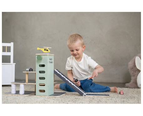 Garage à voitures en bois Noir 4 - vertbaudet enfant 