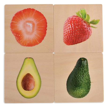 Memory fruits et légumes Multi-coloured 5 - vertbaudet enfant 