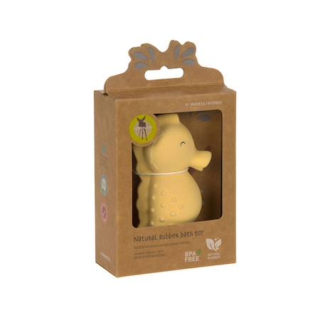 Jouet de bain en caoutchouc naturel hippocampe Jaune 3 - vertbaudet enfant 