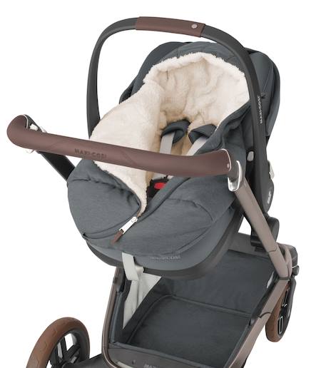 Chancelière bébé pour siège auto Graphite twillic+Noir twillic 4 - vertbaudet enfant 