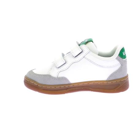 Baskets basses enfant kick kagal Blanc vert 4 - vertbaudet enfant 