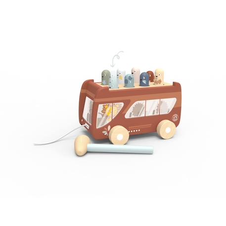Bus en bois tap tap Rouge 1 - vertbaudet enfant 