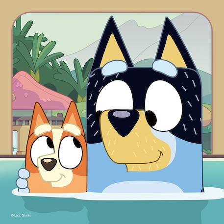 Puzzle les aventures de bluey 3x49 pcs Bleu 2 - vertbaudet enfant 