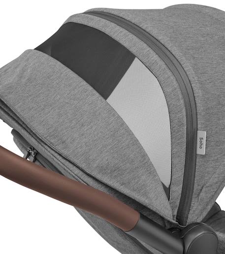 Poussette naissance ultra-compacte soho Graphite essentiel+Gris select+Truffe twillic+Vert essentiel 10 - vertbaudet enfant 