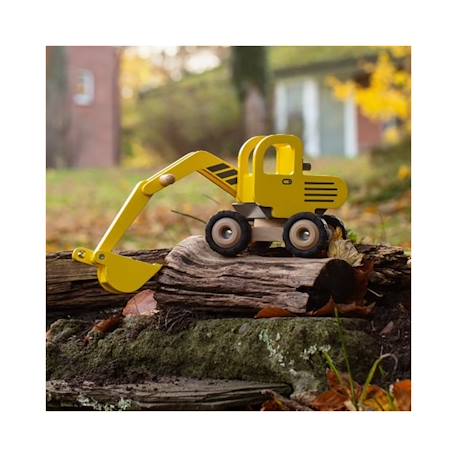 Pelleteuse en bois Jaune 3 - vertbaudet enfant 