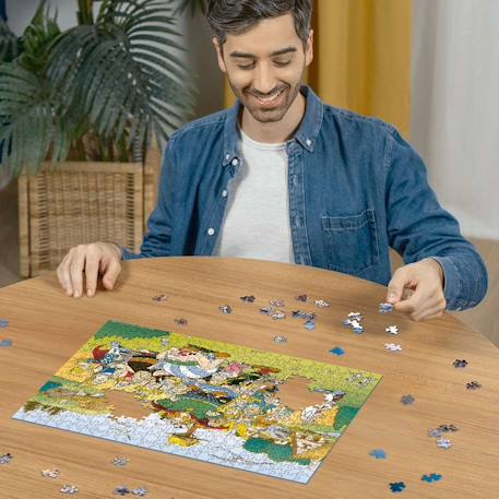 Puzzle astérix au village 500 pièces Bleu 3 - vertbaudet enfant 