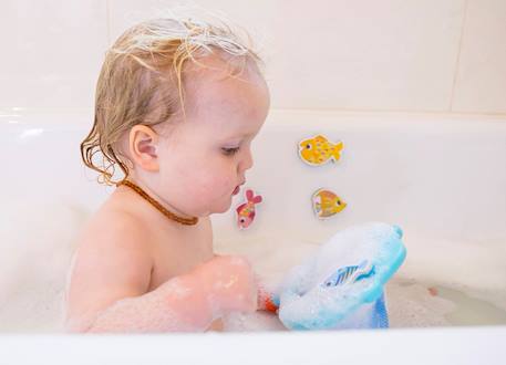 Jeu de bain requin attrape-poissons Bleu 3 - vertbaudet enfant 